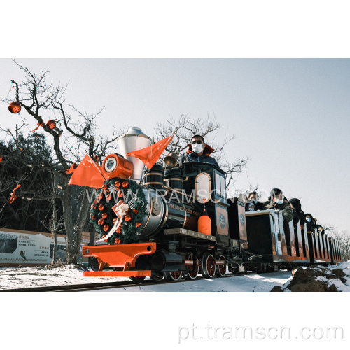 Lindo trem de pista de desenho animado para crianças